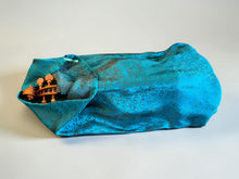Load image into Gallery viewer, Pure Mulberry Silk Violin Bag - Emerald Nocturne
