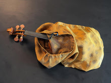 Load image into Gallery viewer, Pure Mulberry Silk Violin Bag - Imperial Gold
