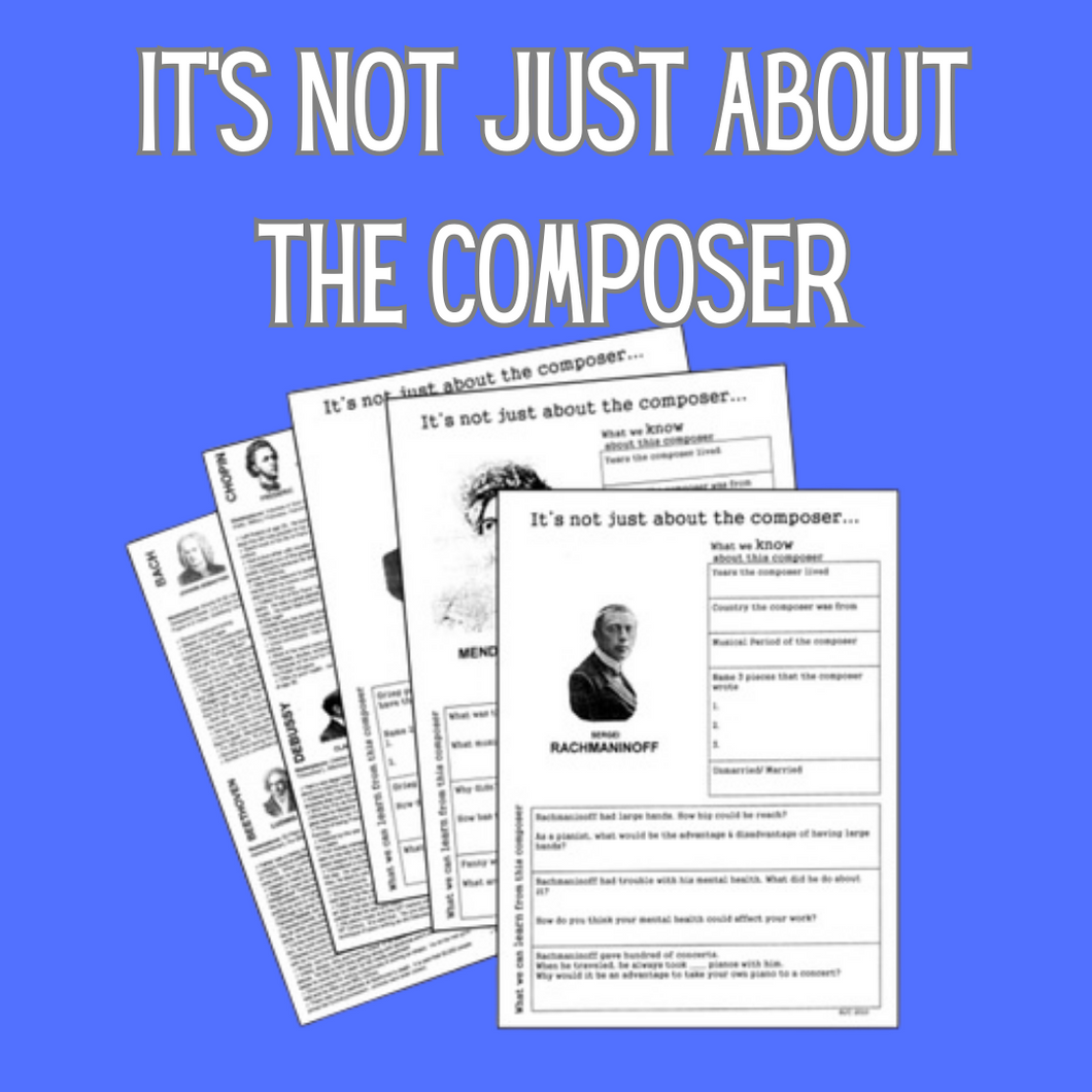 It's Not Just About the Composer (Digital Download)
