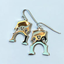 Load image into Gallery viewer, Dangle Fish Hook Stainless Steel Earrings Cello Bridge
