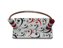 Load image into Gallery viewer, Red Bass Clefs Bead Counter
