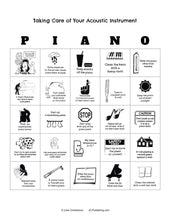 Load image into Gallery viewer, Piano Bingo - Taking Care of Your Acoustic Instrument
