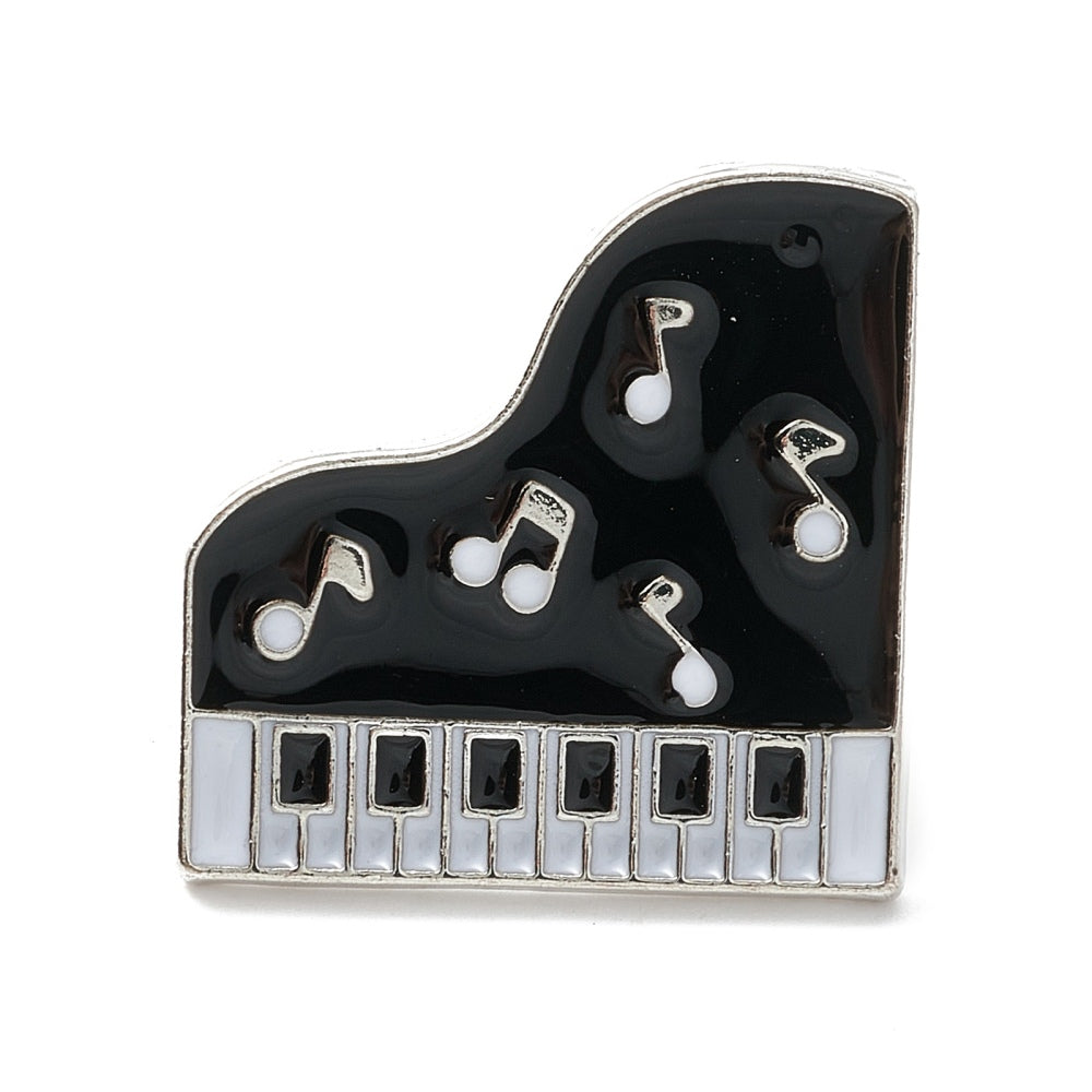Piano Music Enamel Pin