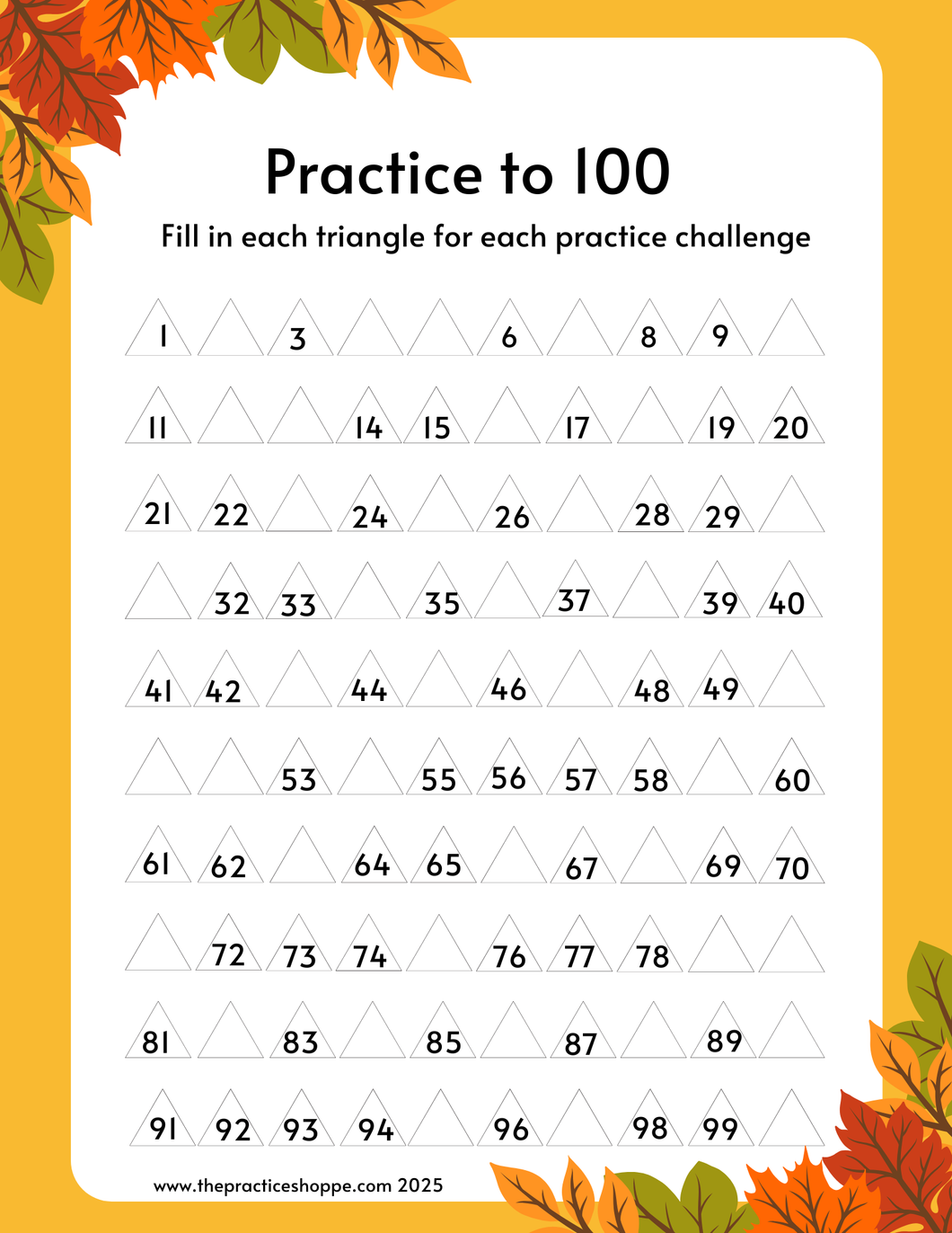 Practice to 100 (Digital Download)