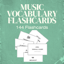 Load image into Gallery viewer, Music Vocabulary Flashcards (Digital Download)
