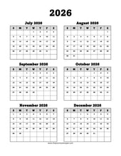 Load image into Gallery viewer, 2026 Year Calendar (Digital Download)
