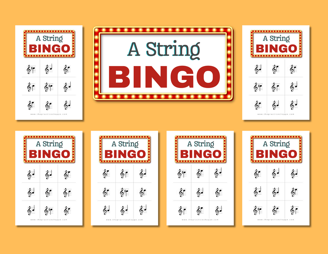 Violin A String Bingo (Digital Download)