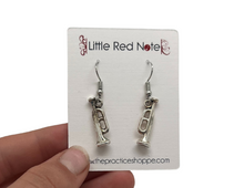 Load image into Gallery viewer, Dangle Fish Hook Trumpet Earrings
