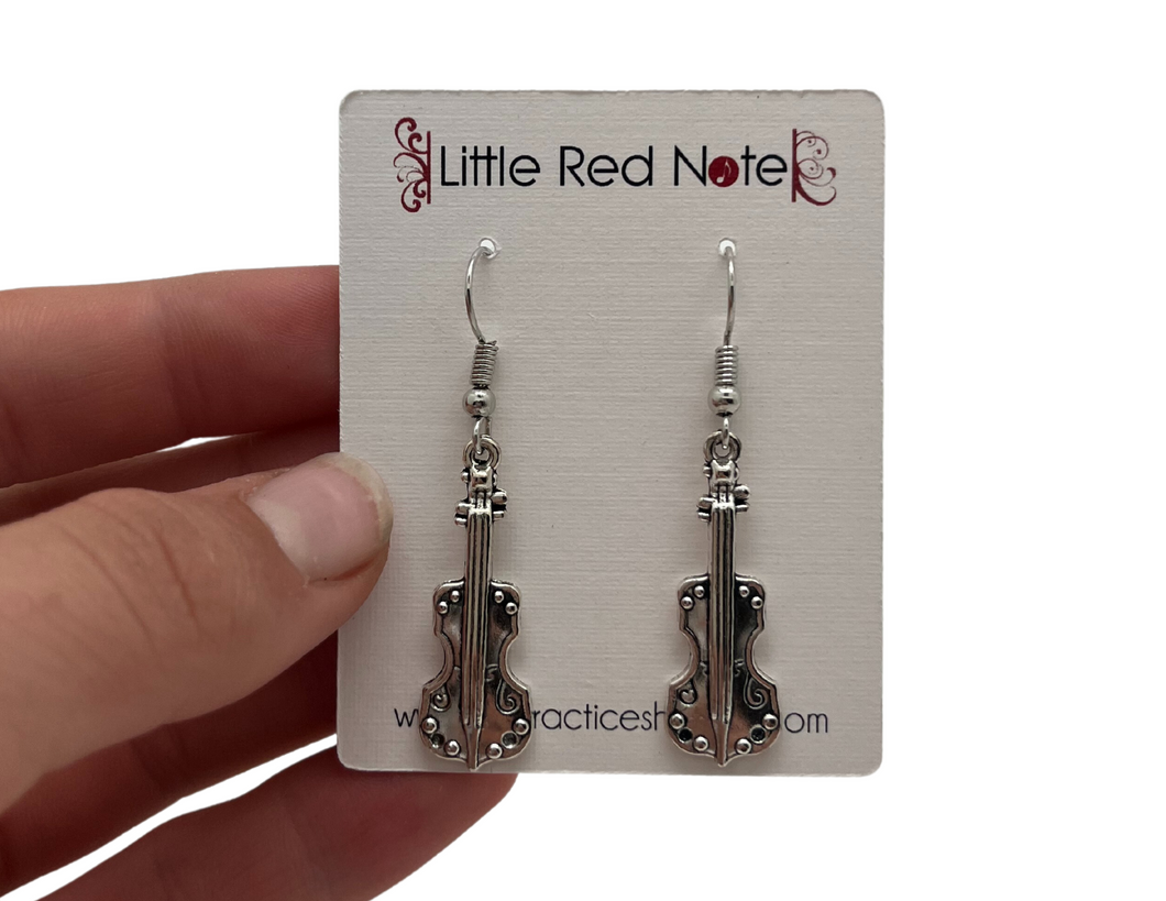 Dangle Fish Hook Tibetan Violin Earrings