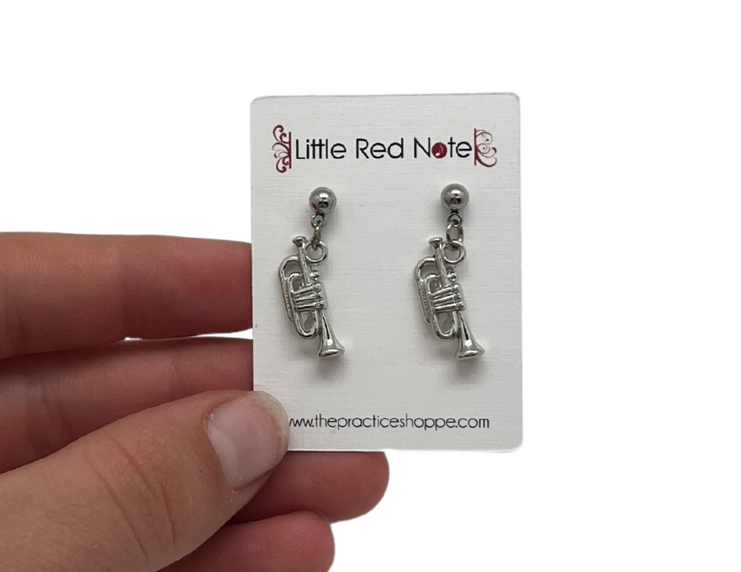 Dangle Post Trumpet Earrings