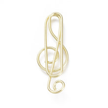 Load image into Gallery viewer, Treble Clef Paper Clips - set of 15
