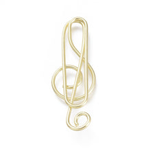Load image into Gallery viewer, Treble Clef Paper Clips - set of 15

