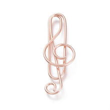 Load image into Gallery viewer, Treble Clef Paper Clips - set of 15

