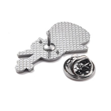 Load image into Gallery viewer, Violin White Enamel Pin
