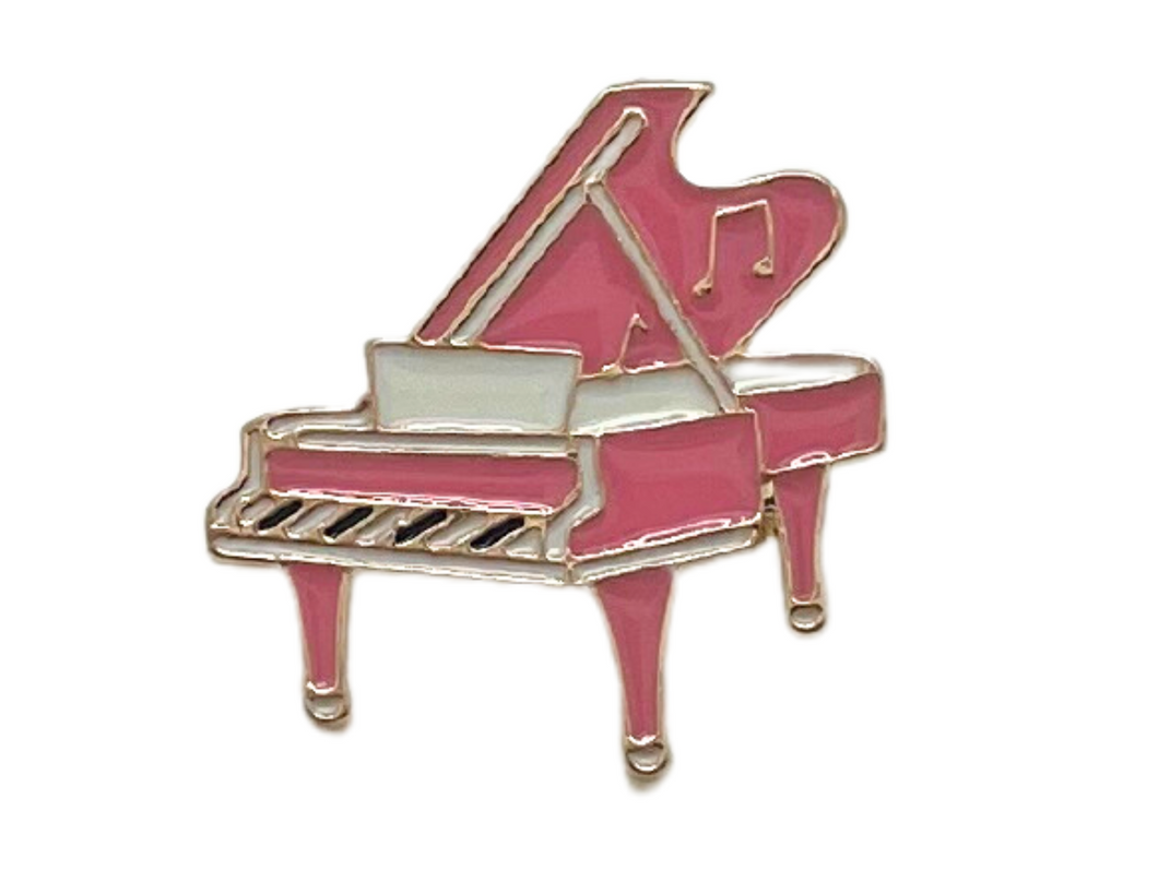 Piano Pink Enamel Pin