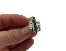 Load image into Gallery viewer, Cat Staff Enamel Pin
