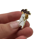 Load image into Gallery viewer, Mushroom Microphone Enamel Pin
