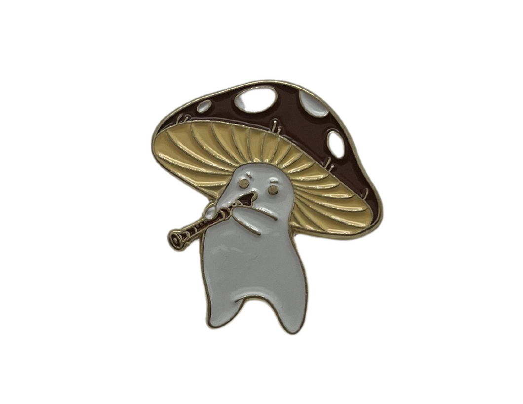 Mushroom Clarinet Enamel Pin