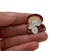 Load image into Gallery viewer, Mushroom Drum Enamel Pin
