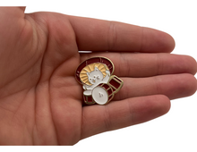 Load image into Gallery viewer, Mushroom Drum Enamel Pin
