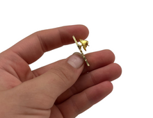 Load image into Gallery viewer, Mushroom French Horn Enamel Pin
