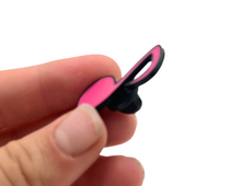 Load image into Gallery viewer, Eighth Note Pink Enamel Pin
