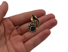Load image into Gallery viewer, Eighth Note Paw Print Enamel Pin
