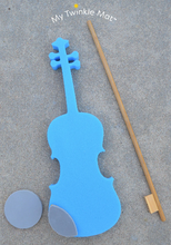 Load image into Gallery viewer, Twinkl&#39;in Foam Violin With Wood Bow
