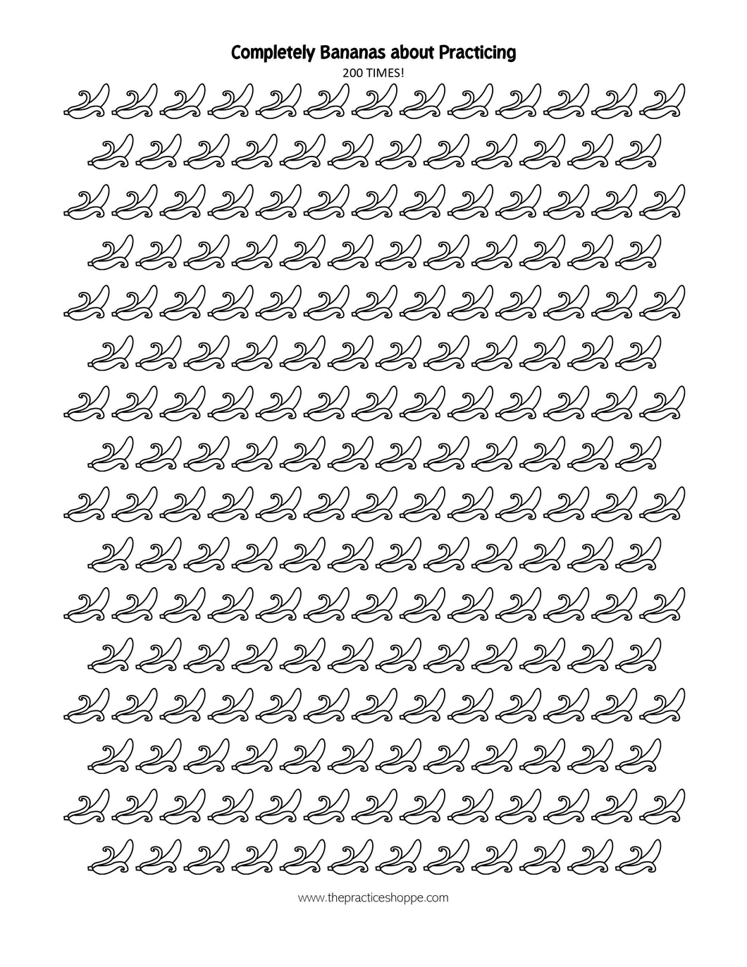 Completely Bananas about Practicing (Digital Download)