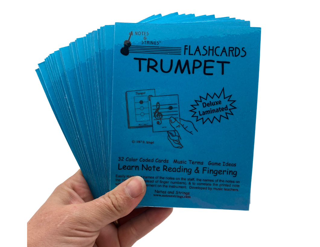 Trumpet Regular Laminated Flashcards