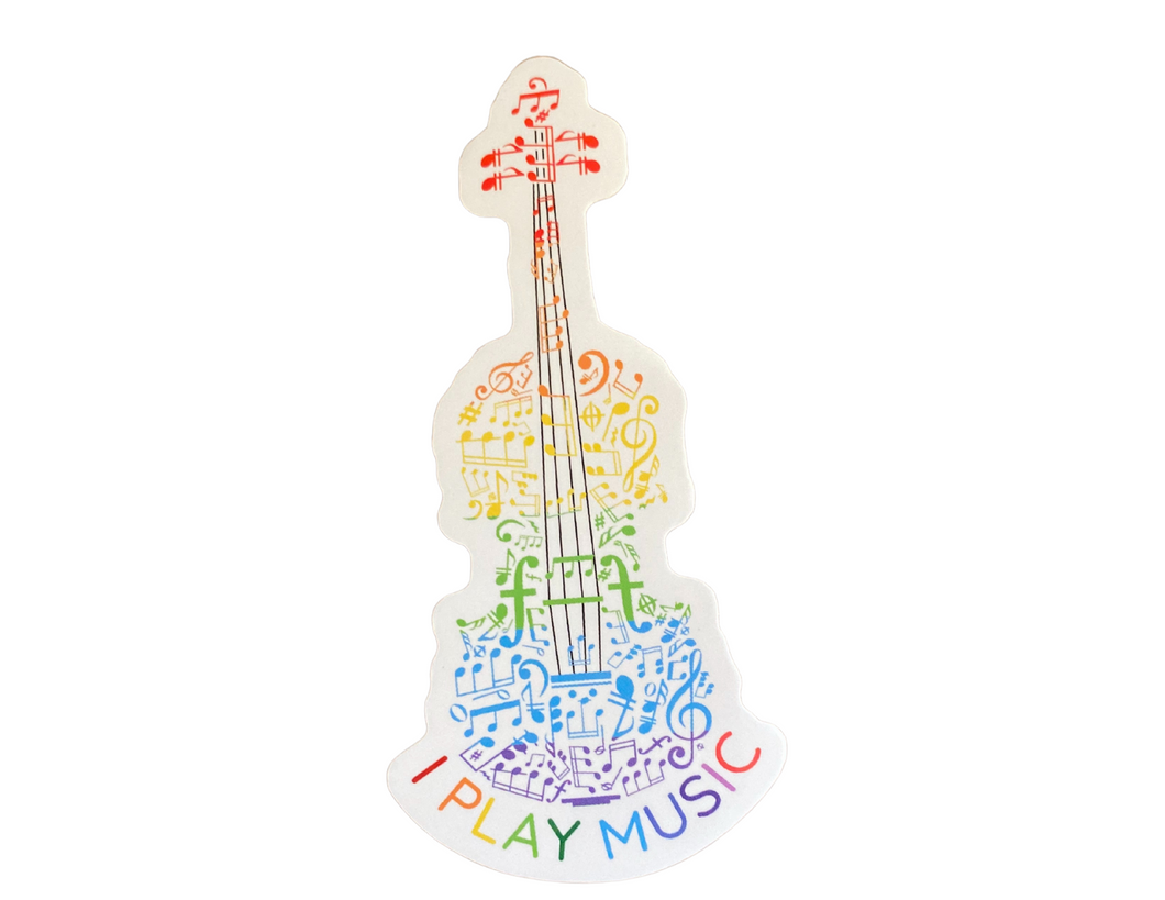 PS Single I Play Music Violin Sticker