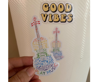 Load image into Gallery viewer, PS Single I Play Music Violin Sticker
