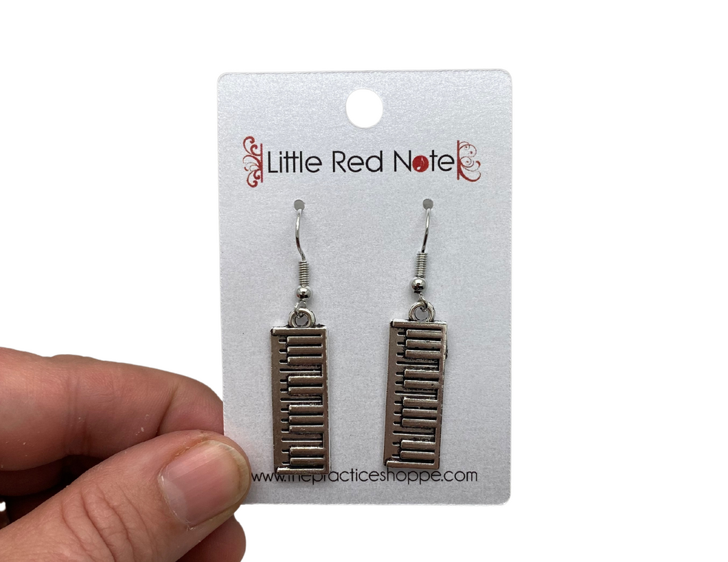 Music Dangle Piano Keyboard Earrings