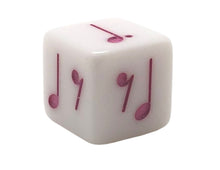 Load image into Gallery viewer, 16 mm Triple Meter Notes Dice Variety - set of 6
