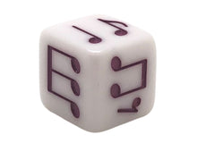 Load image into Gallery viewer, 16 mm Triple Meter Notes Dice Variety - set of 6

