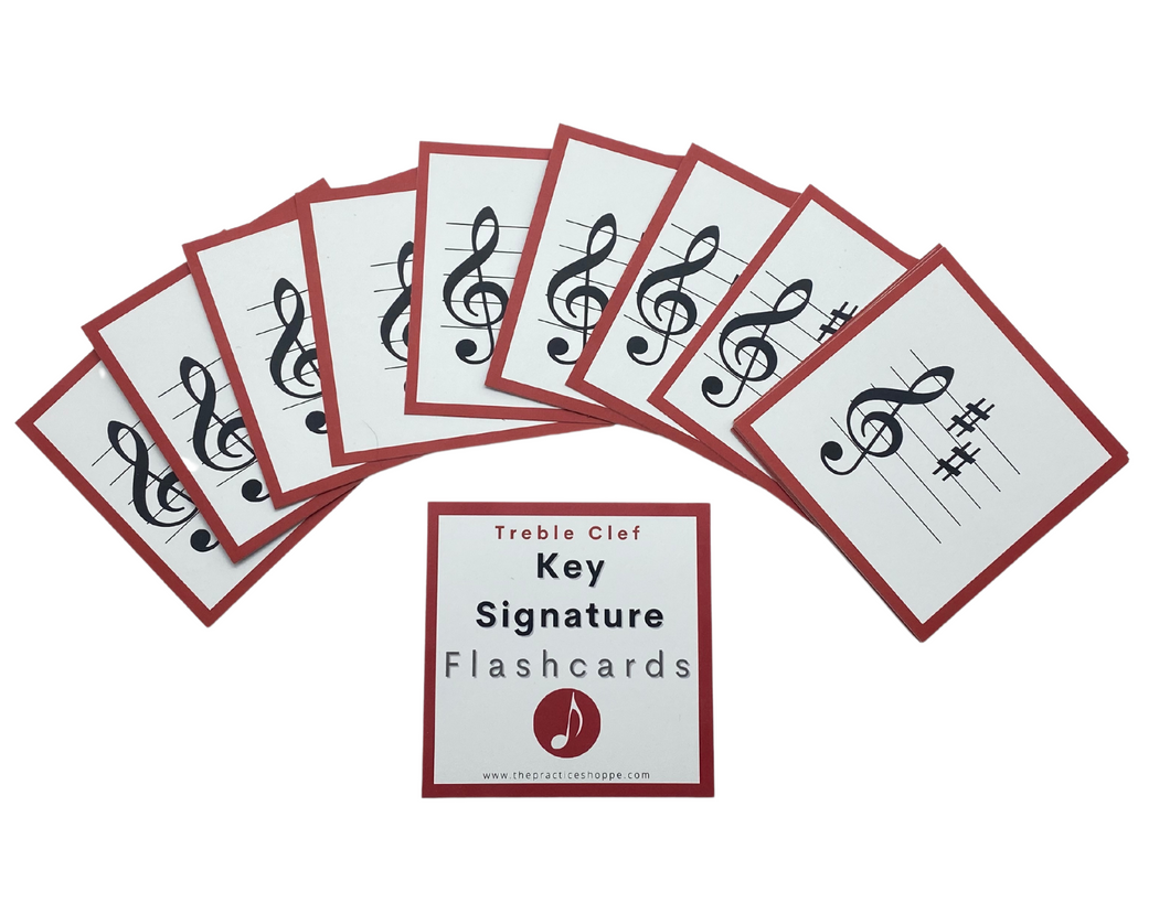 Key Signature Treble Clef Flashcards