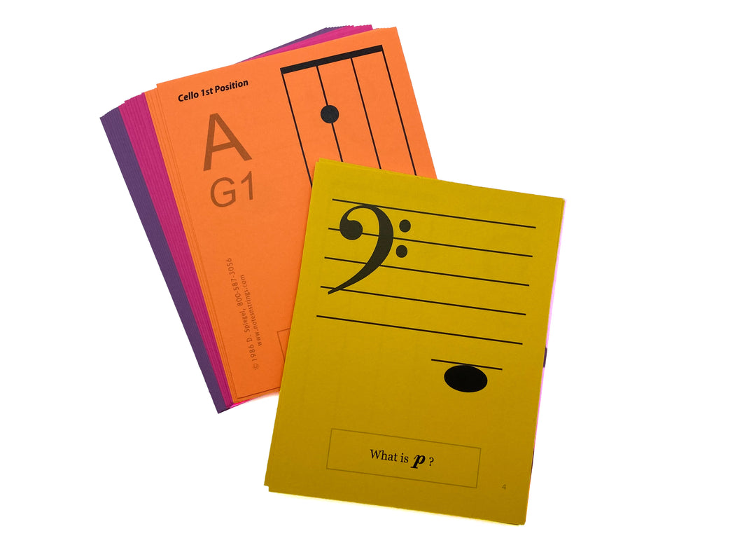 Cello Regular Laminated Flashcards