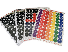 Load image into Gallery viewer, PS Sheet Musical Alphabet Stickers Sampler - set of 4
