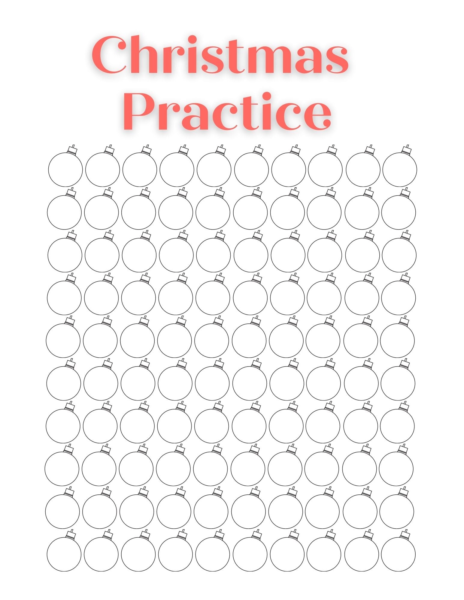 Christmas Practice Chart The Practice Shoppe
