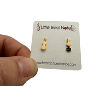 Load image into Gallery viewer, Stainless Steel Post Earrings Violin Viola Cello - Gold
