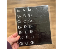 Load image into Gallery viewer, Musical Alphabet Magnets - Black
