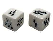 Load image into Gallery viewer, Key Signature Dice - No Clef - Sharps/Flats - Set of 2
