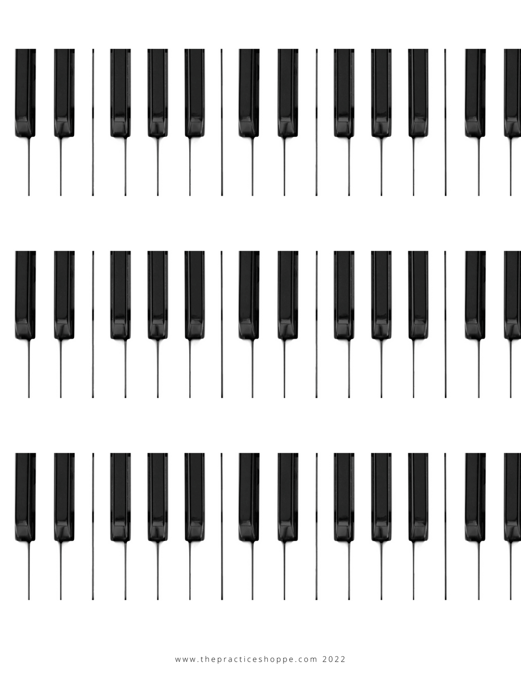 Piano Keyboard Worksheet (digital download)