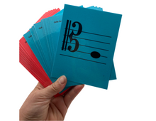Load image into Gallery viewer, Cello Tenor Clef Regular Laminated Flashcards
