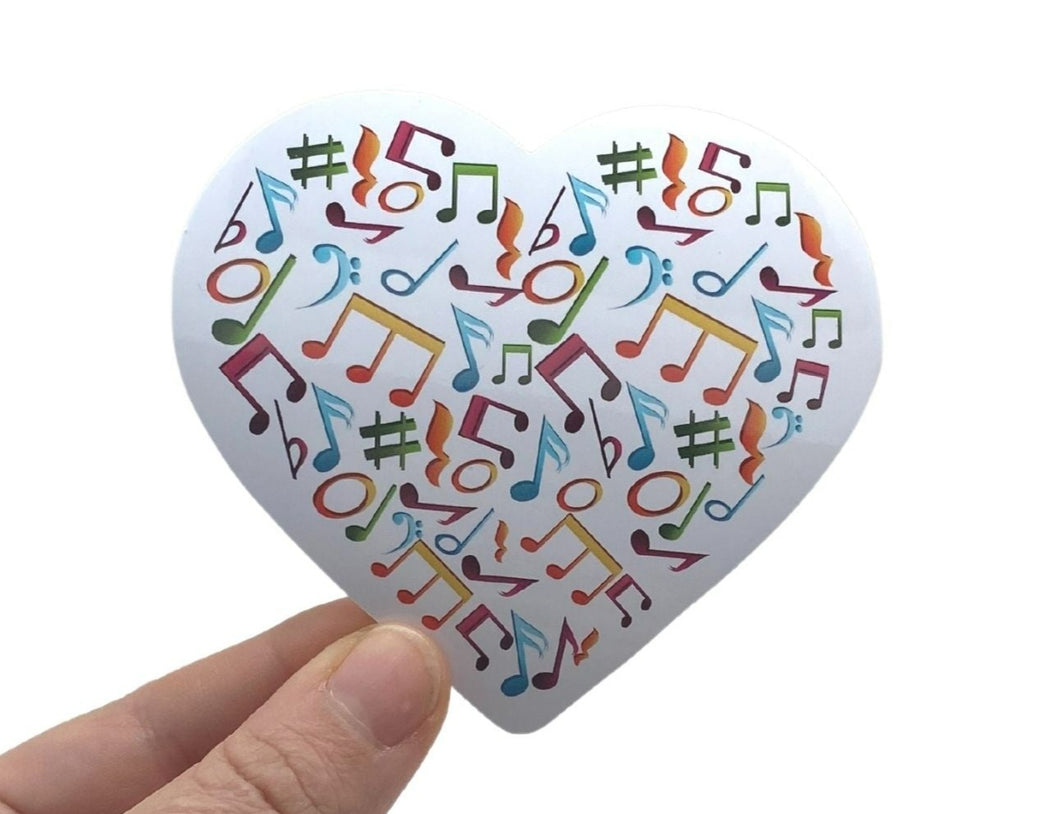 PS Single Heart Music Sticker
