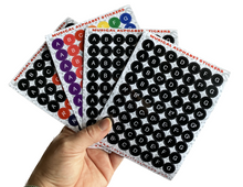 Load image into Gallery viewer, PS Sheet Musical Alphabet Stickers Sampler - set of 4
