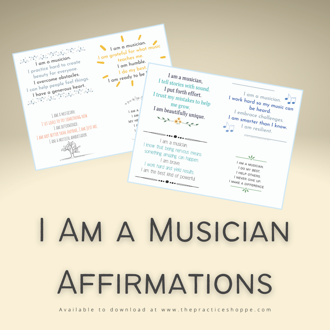 I Am a Musician Affirmations (Digital Download)