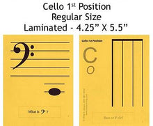 Load image into Gallery viewer, Cello Regular Laminated Flashcards
