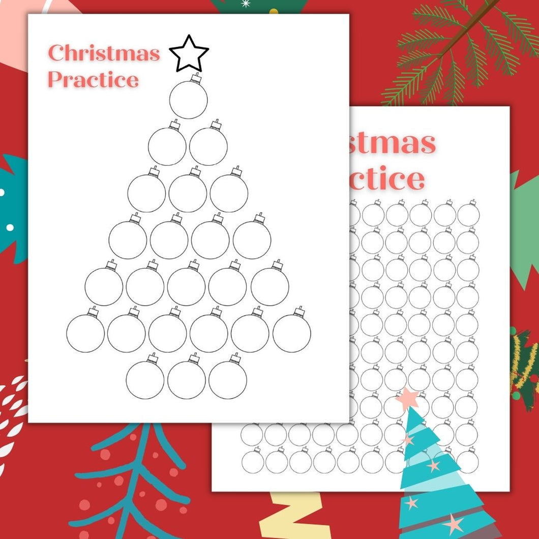 Christmas Practice Chart