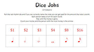 Dice Jobs - Red or Dark Green Dice Game